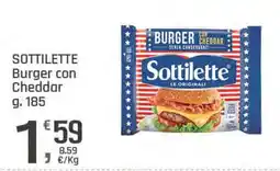 Supermercati Dok Sottilette Burger con Cheddar offerta