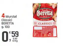 Supermercati Dok Wurstei Classici Beretta offerta