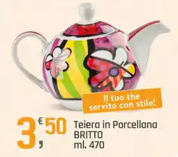 Supermercati Dok Teiera in Porcellana BRITTO offerta