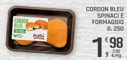 Supermercati Dok Cordon bleu spinaci e formaggio offerta