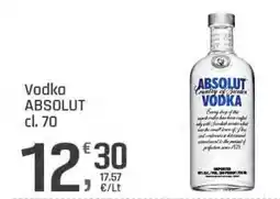 Supermercati Dok Vodka Absolut offerta