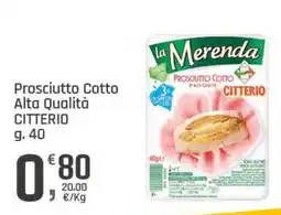 Supermercati Dok Prosciutto Cotto Alta Qualità Citterio offerta