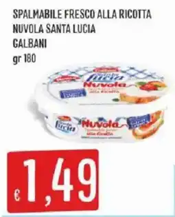 Sisa Spalmabile fresco alla ricotta Nuvola Santa Lucia offerta