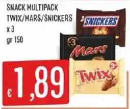 Sisa Snack multipack Twix/Mars/Snickers offerta