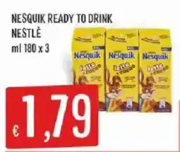 Sisa Nesquik ready to drink Nestlé offerta