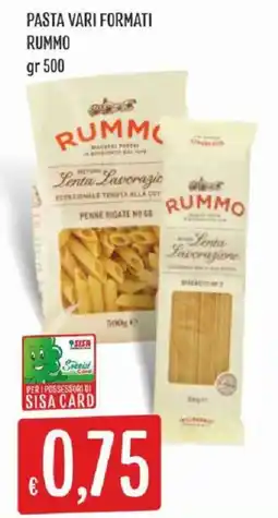 Sisa Pasta vari formati Rummo offerta