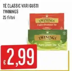 Sisa Tè classic vari gusti Twinings offerta