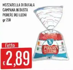 Sisa Mozzarella di bufala campana in busta Podere dei Leoni offerta