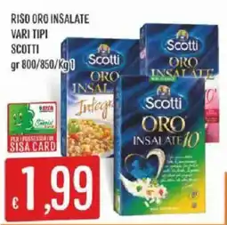 Sisa Riso oro insalate Scotti offerta