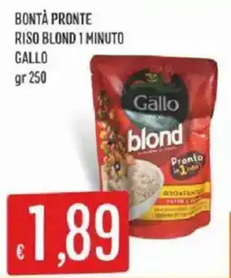 Sisa Riso blond 1 minuto Gallo offerta