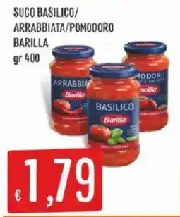 Sisa Sugo basilico Barilla offerta