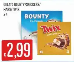 Sisa Gelato Bounty/Snickers/Mars/Twix offerta