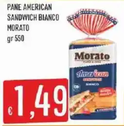 Sisa Pane American sandwich bianco Morato offerta