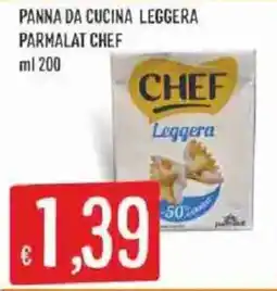 Sisa Panna da cucina leggera Parmalat Chef offerta