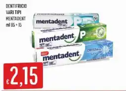 Sisa Dentifricio Mentadent offerta