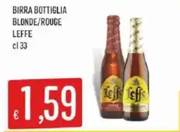 Sisa Birra bottiglia blonde/rouge Leffe offerta