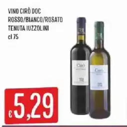 Sisa Vino Cirò DOC Tenuta Iuzzolini offerta