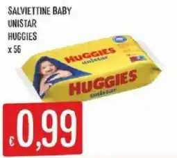 Sisa Salviettine baby Huggies unistar offerta