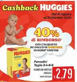 Sisa Pannolini Huggies Unistar offerta
