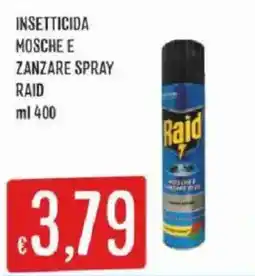 Sisa Insetticide mosche e zanzare spray raid offerta