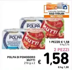 Spazio Conad Polpa di pomodoro Mutti offerta