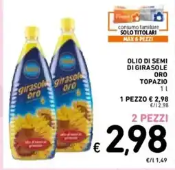 Spazio Conad Olio di semi di girasole oro topazio offerta