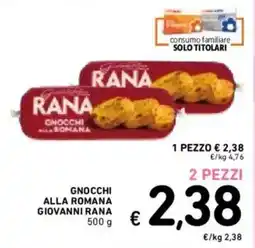 Spazio Conad Gnocchi alla romana Giovanni Rana offerta