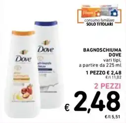Spazio Conad Bagnoschiuma Dove offerta
