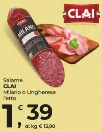 Salame CLAI Milano o Ungherese