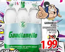 Il Genio Supermercato Gaudianello acqua effervescente naturale offerta