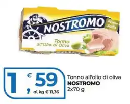 Alter Discount Tonno all'olio di oliva NOSTROMO offerta