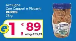 Alter Discount Acciughe con capperi e piccanti Puros offerta