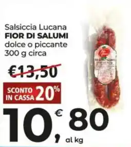 Alter Discount Salsiccia Lucana Fior di Salumi offerta