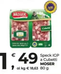 Alter Discount Speck IGP a Cubetti MOSER offerta