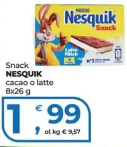 Alter Discount Snack Nesquik cacao o latte offerta
