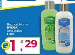Alter Discount Bagnoschiuma HYDRA latte o aloe offerta