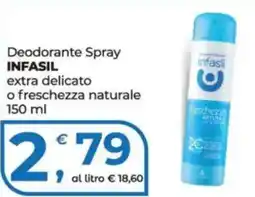 Alter Discount Deodorante Spray INFAISIL extra delicato offerta