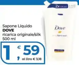 Alter Discount Sapone Liquido Dove ricarica originale/silk offerta