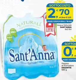 Alter Discount Acqua Naturale Sant'Anna offerta