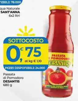 Alter Discount Passata di Pomodoro Desantis offerta