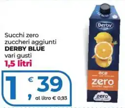 Alter Discount Succhi zero Derby Blue offerta