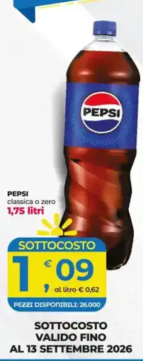 Alter Discount Pepsi classica o zero offerta