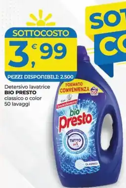 Alter Discount Detersivo lavatrice Bio Presto classico offerta