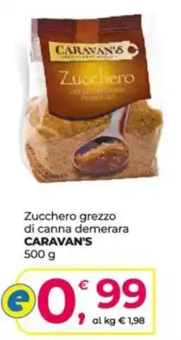 Alter Discount Zucchero grezzo di canna demerara CARAVAN'S offerta