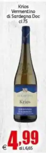 Elite Krios Vermentino di Sardegna Doc offerta