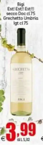 Elite Bigi Grechetto Umbria offerta