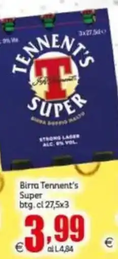 Elite Birra Tennent's Super offerta
