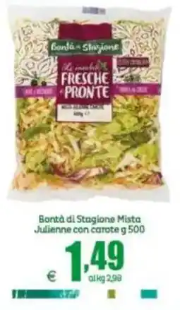 Elite Bontà di Stagione Mistà Julianne con carote offerta