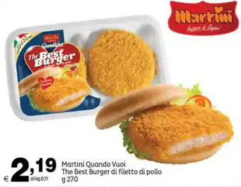 Martini Quando Vuoi The Best Burger di filetto di pollo