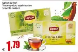 Elite Lipton Tè nero yellow label classico offerta